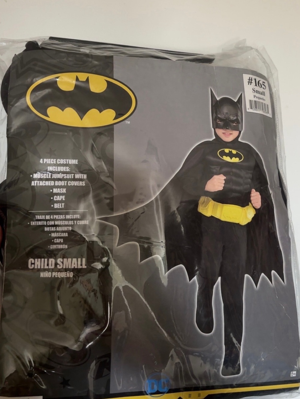Batman Black and Yellow Kids Superhero Costume